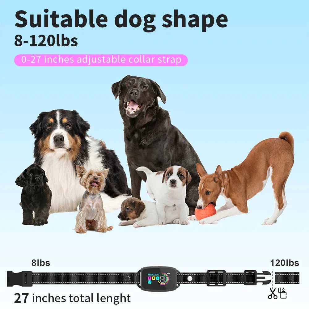 Safe Anti-Bark Collar with HD Display