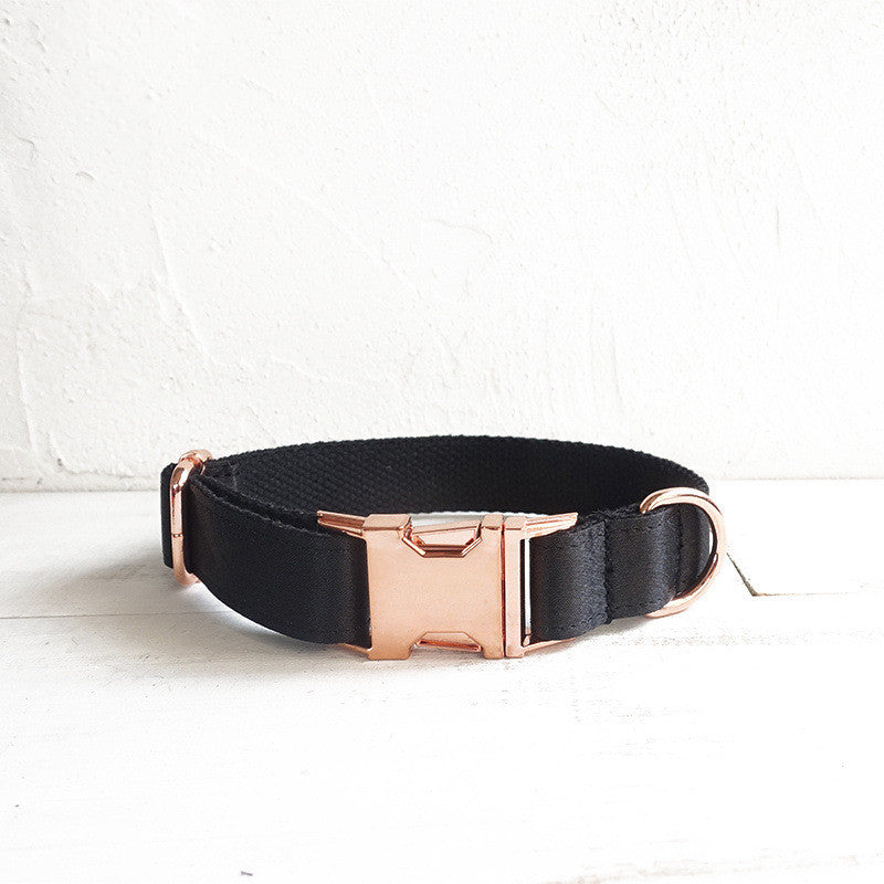 Black dog collar