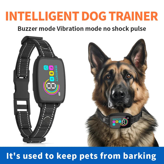 Safe Anti-Bark Collar with HD Display
