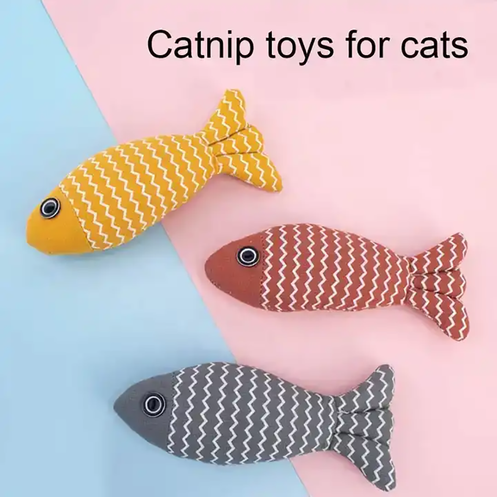 Burlap Fish Teething Toy