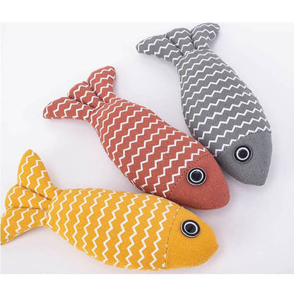 Burlap Fish Teething Toy