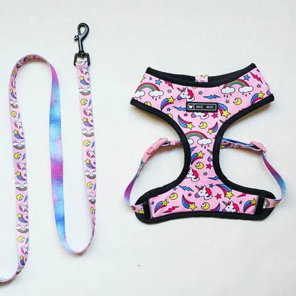 Leash Harness Set For French Bulldog