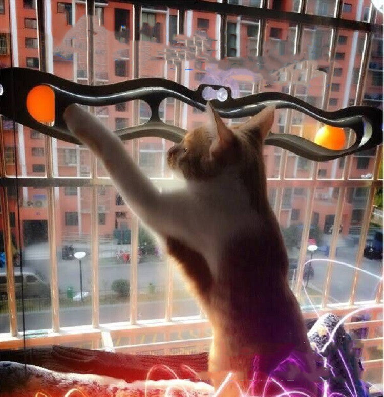 Interactive Windowsill Cat Toy