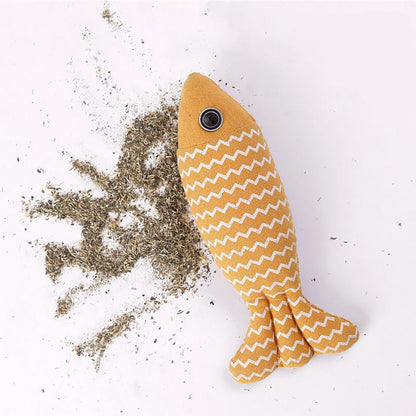 Burlap Fish Teething Toy